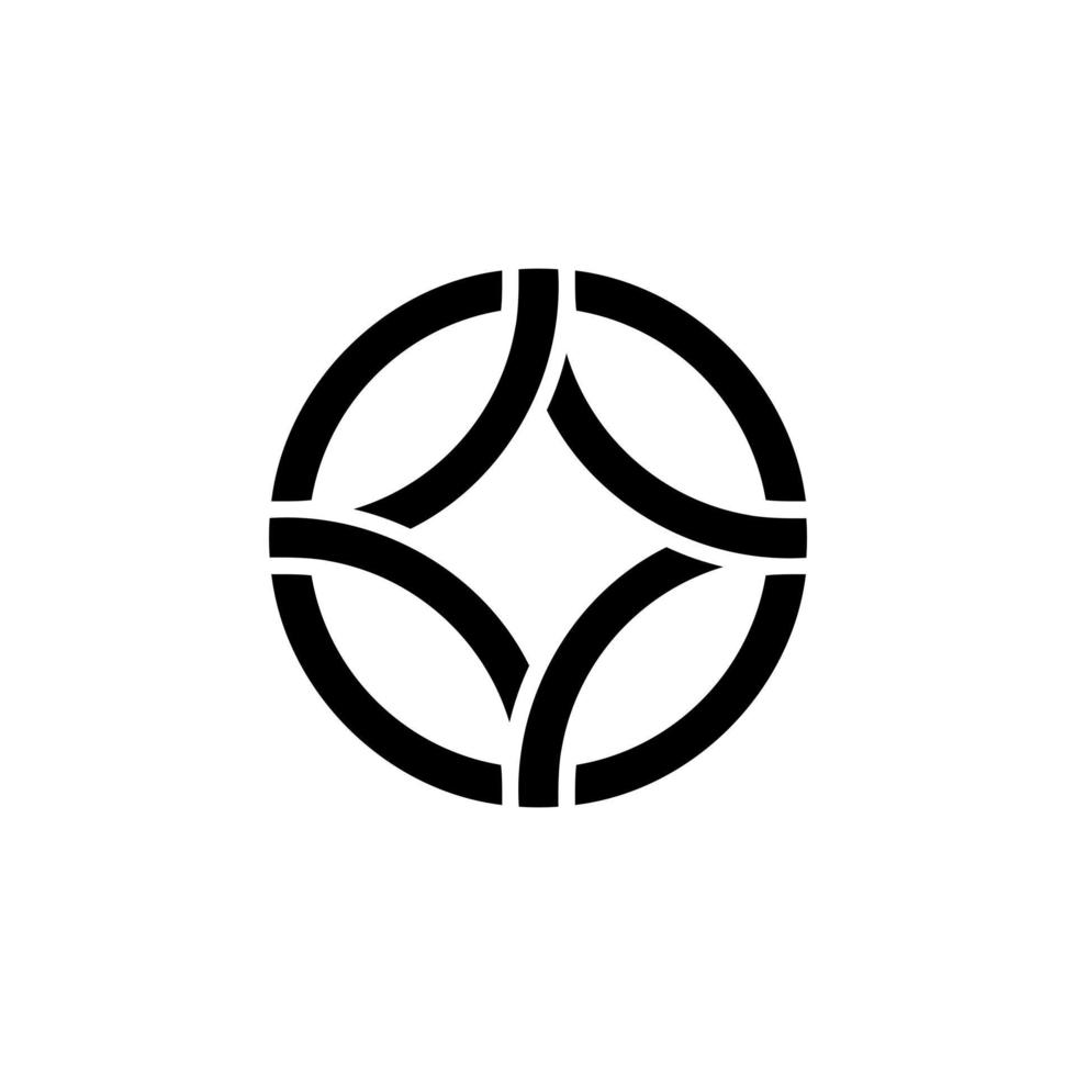 Abstract circle logo design vector