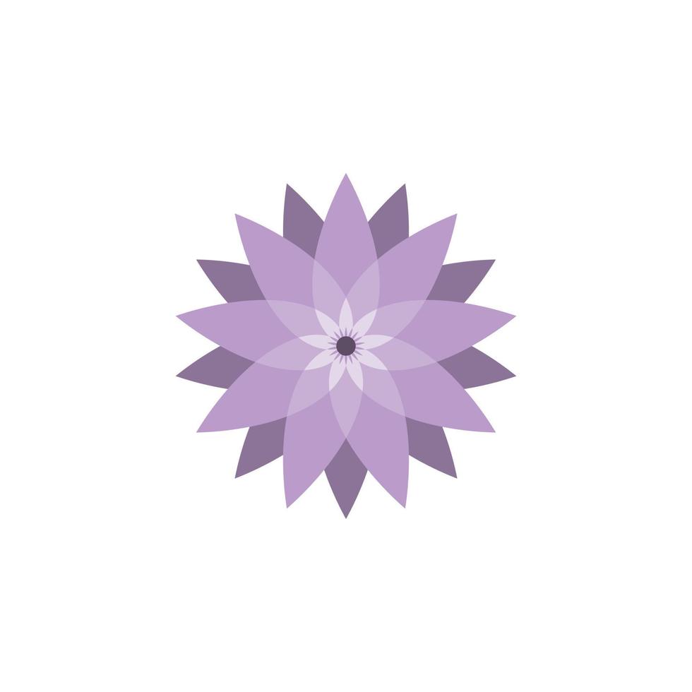 Beautiful flower logo design vector