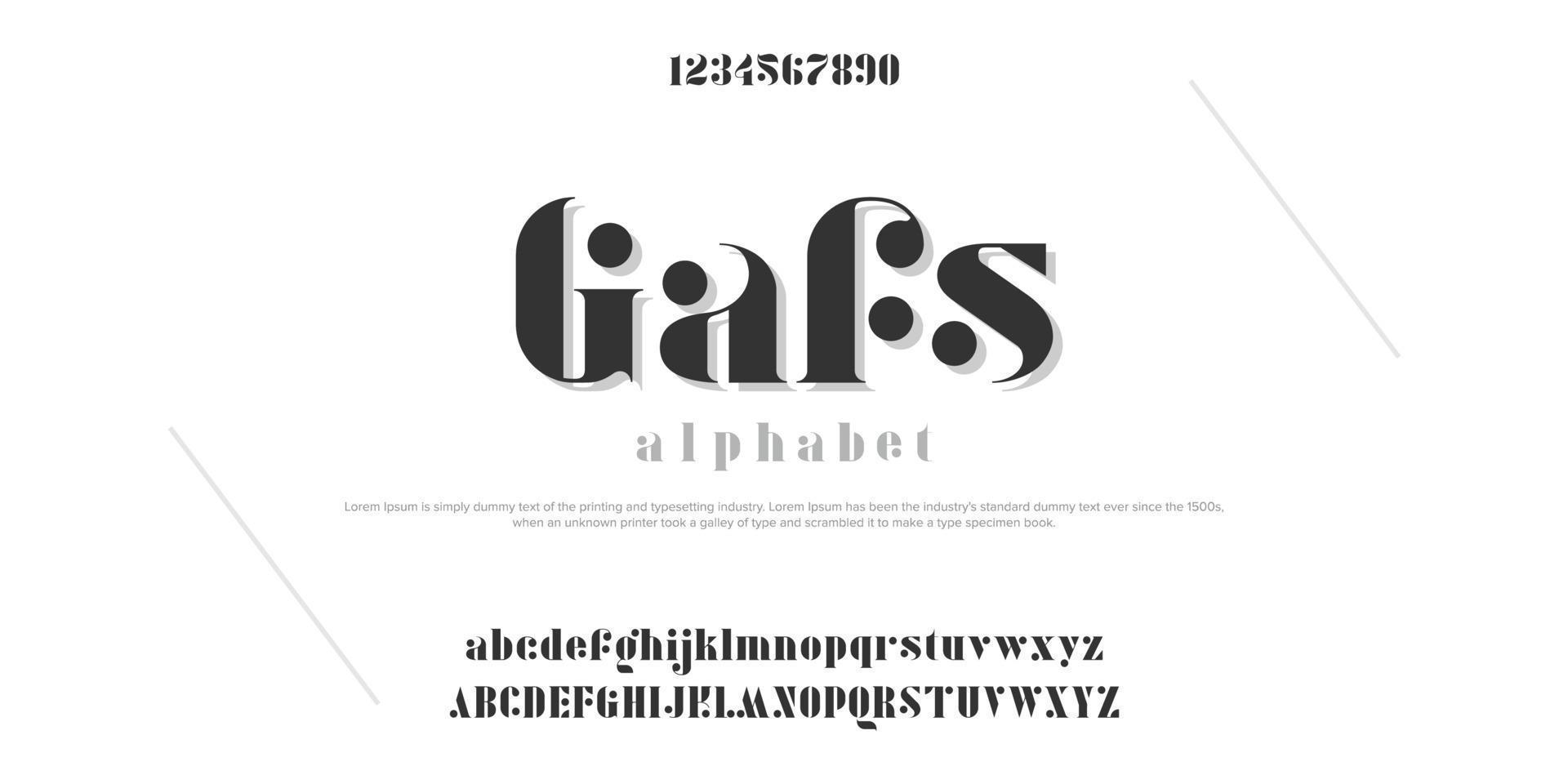 Gafs font buddle package custom vector