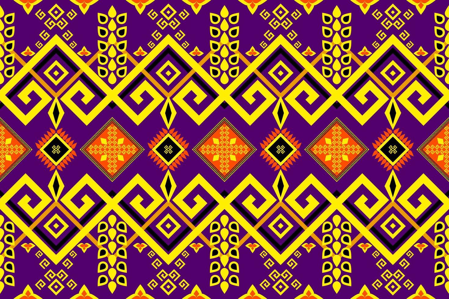 hermoso patrón de arte étnico geométrico tradicional. diseño para alfombras, papel tapiz, ropa, envoltura, batik, tela, ilustración vectorial. figura estilo bordado tribal. vector