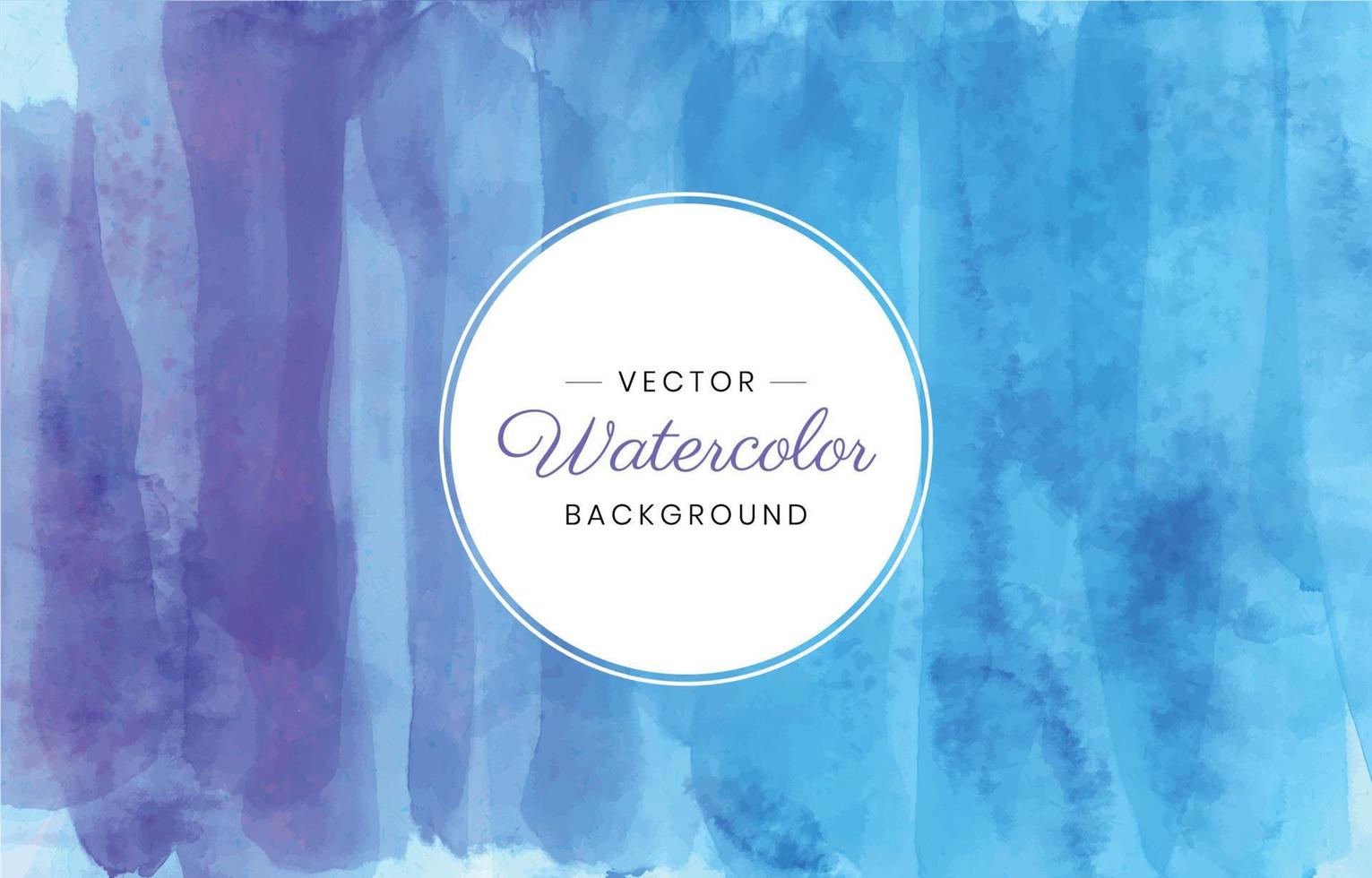 Blue and Purple Watercolor Texture with Brushstrokes vector