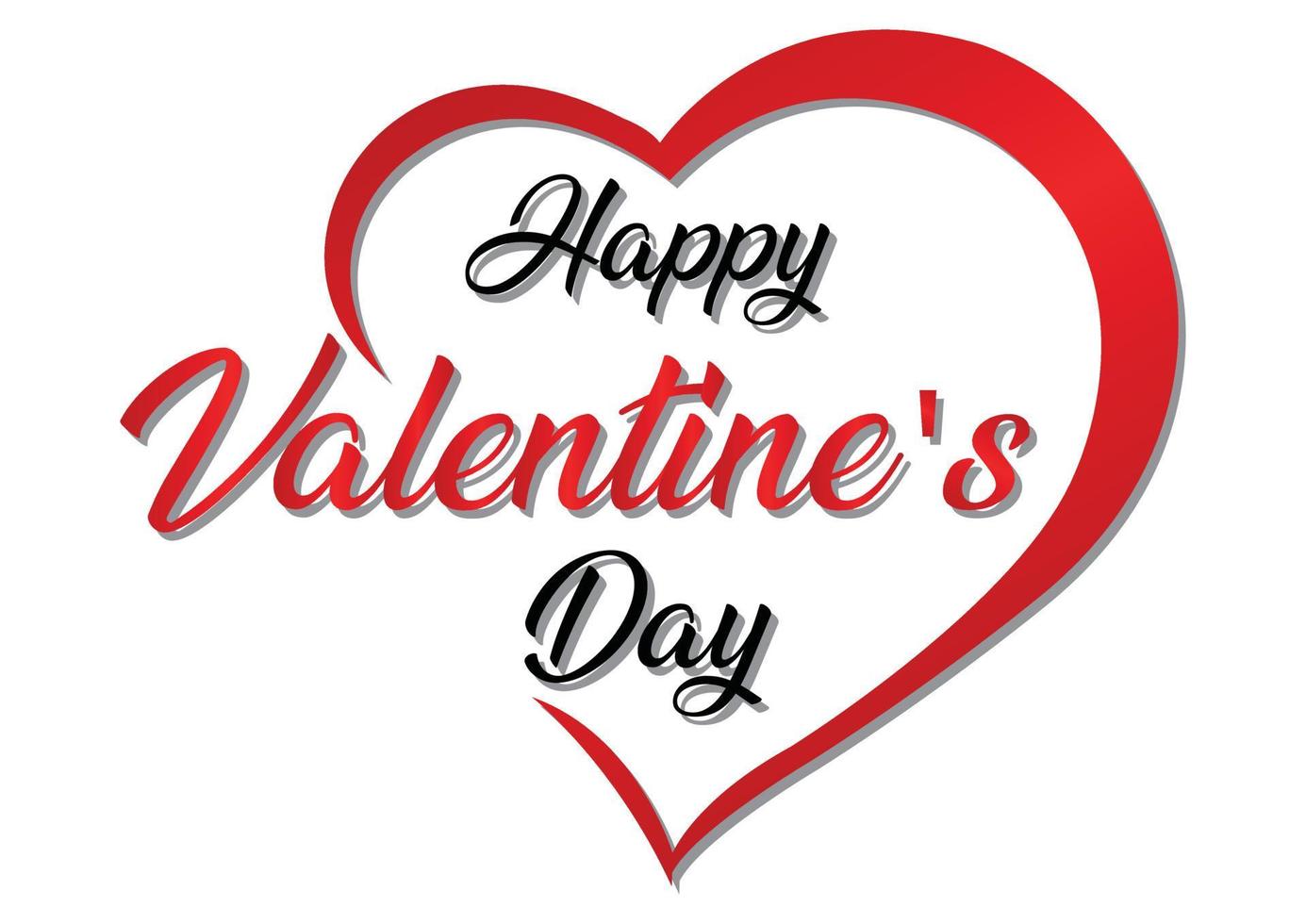 Feliz día de San Valentín. día de San Valentín. corazón 4641992 Vector en Vecteezy