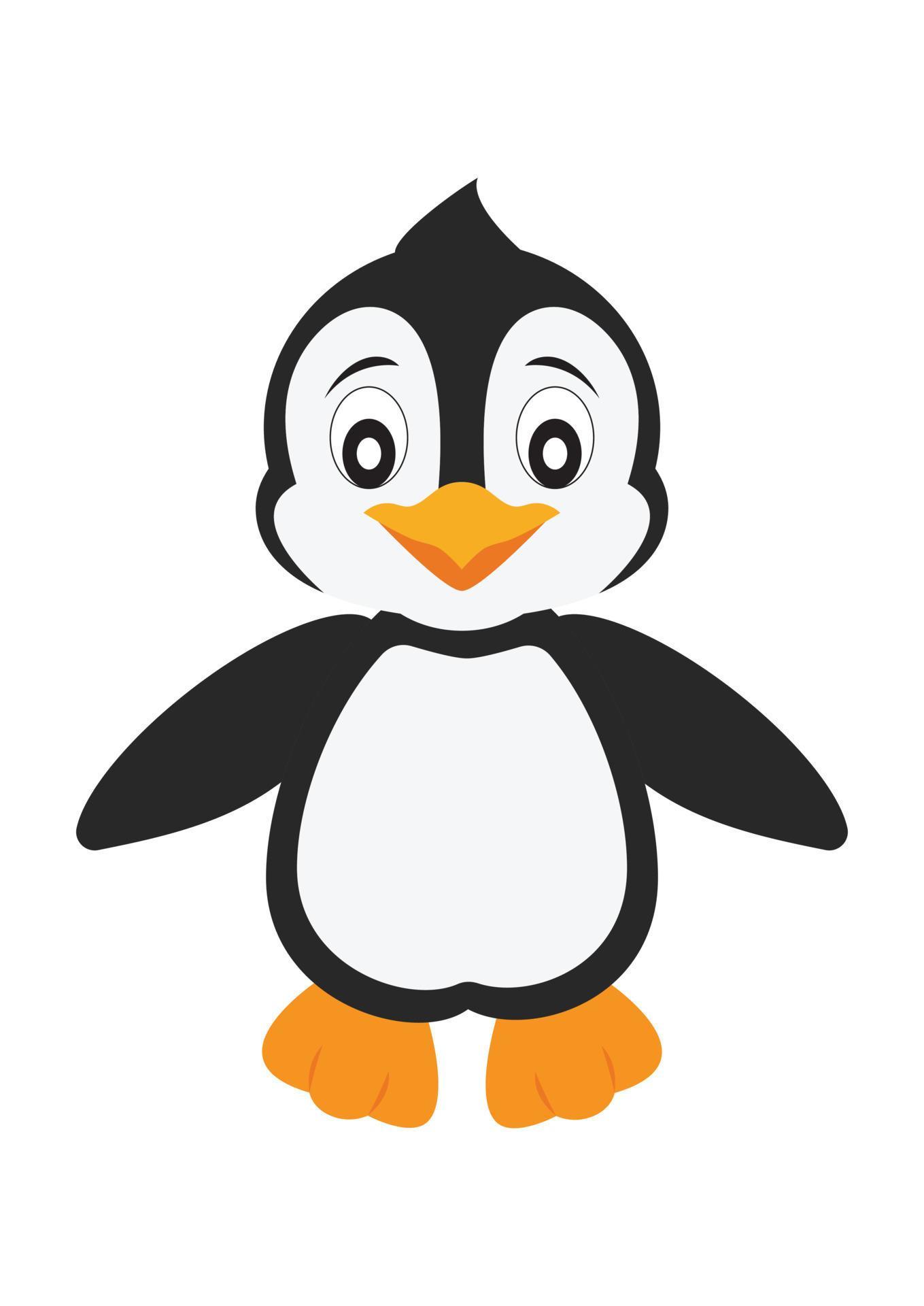 Cartoon Penguin. Smiling Penguin isolated on white background 4642019