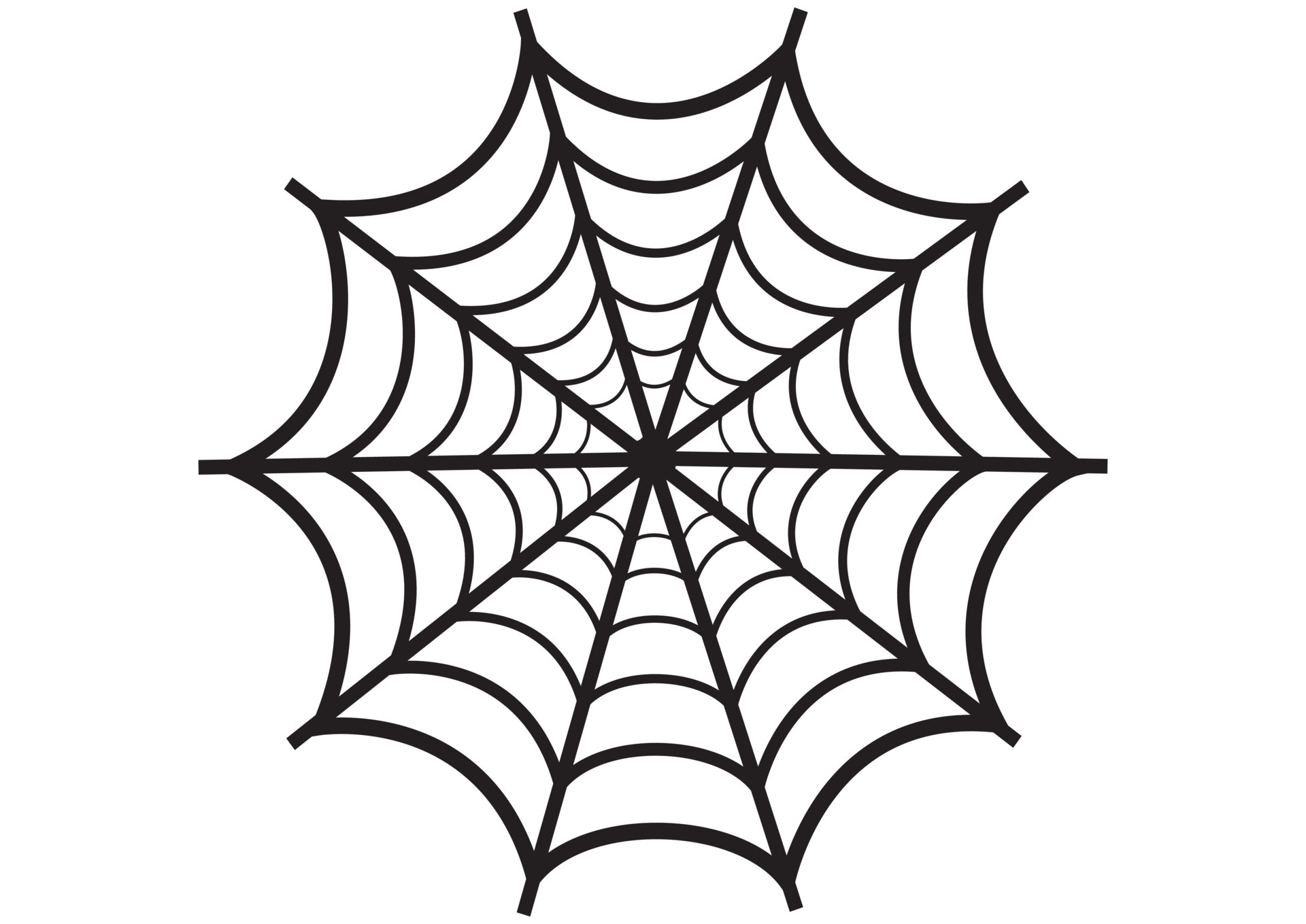 Spiderweb. Black Spiderweb 4642048 Vector Art at Vecteezy