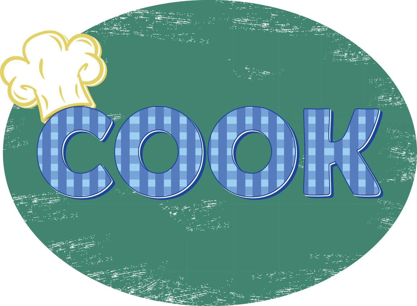 Retro Design Keep Calm and COOK Text Message. Retro Design. COOK Logo vector