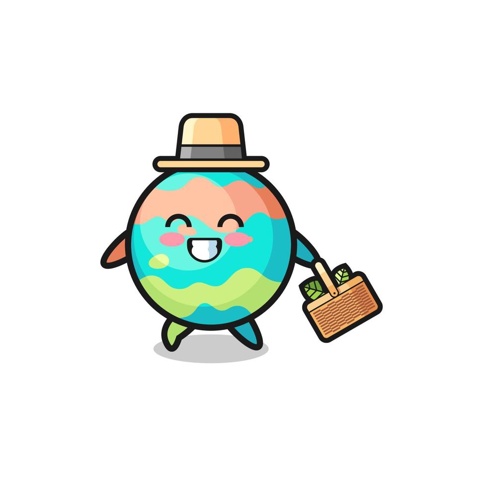 bath bombs herbalist character searching a herbal vector