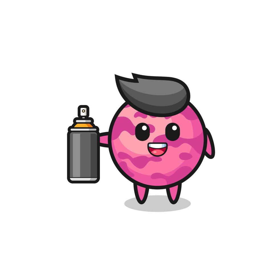 the cute ice cream scoop as a graffiti bomber 4642613 Vector Art at Vecteezy