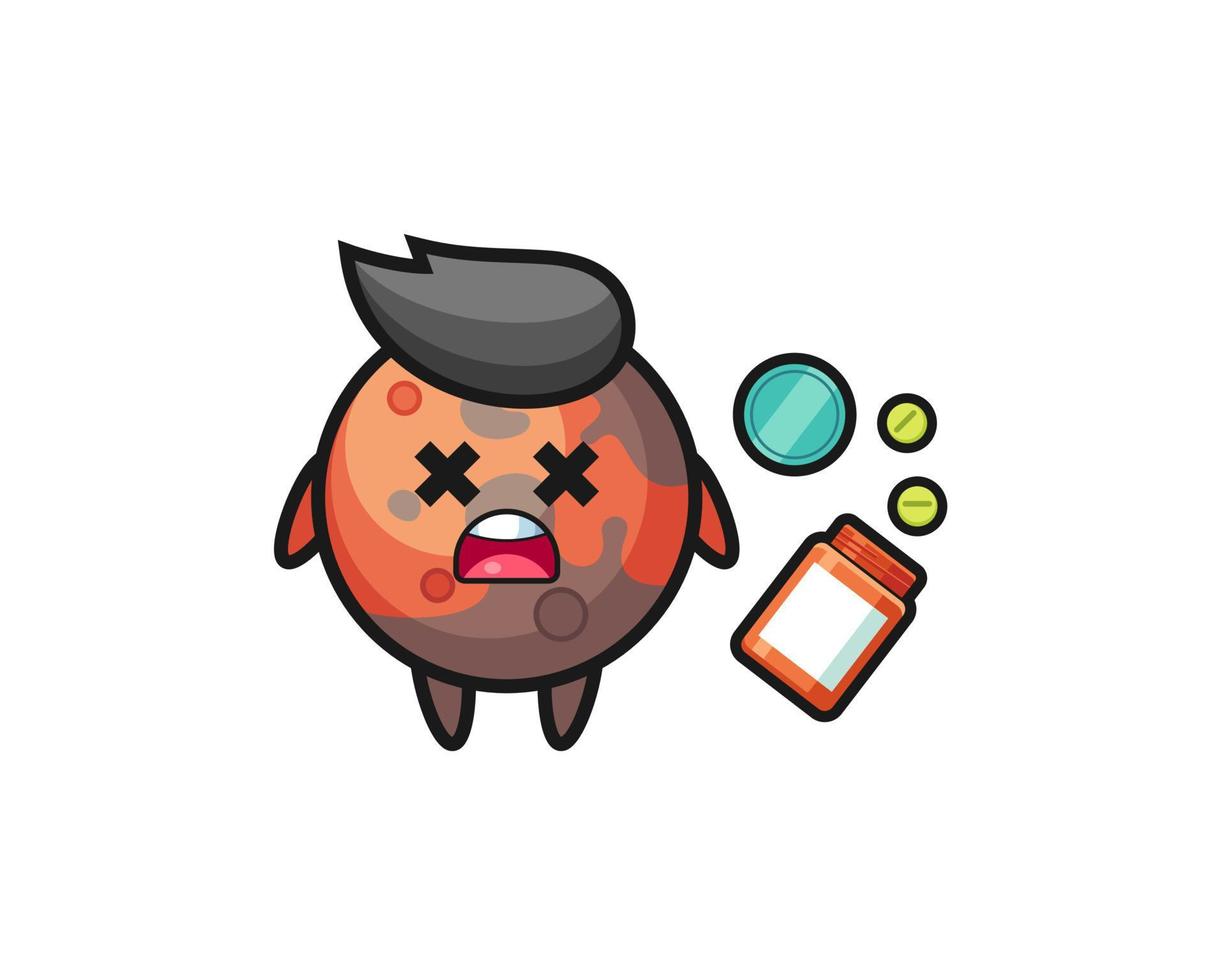 illustration of overdose mars character vector