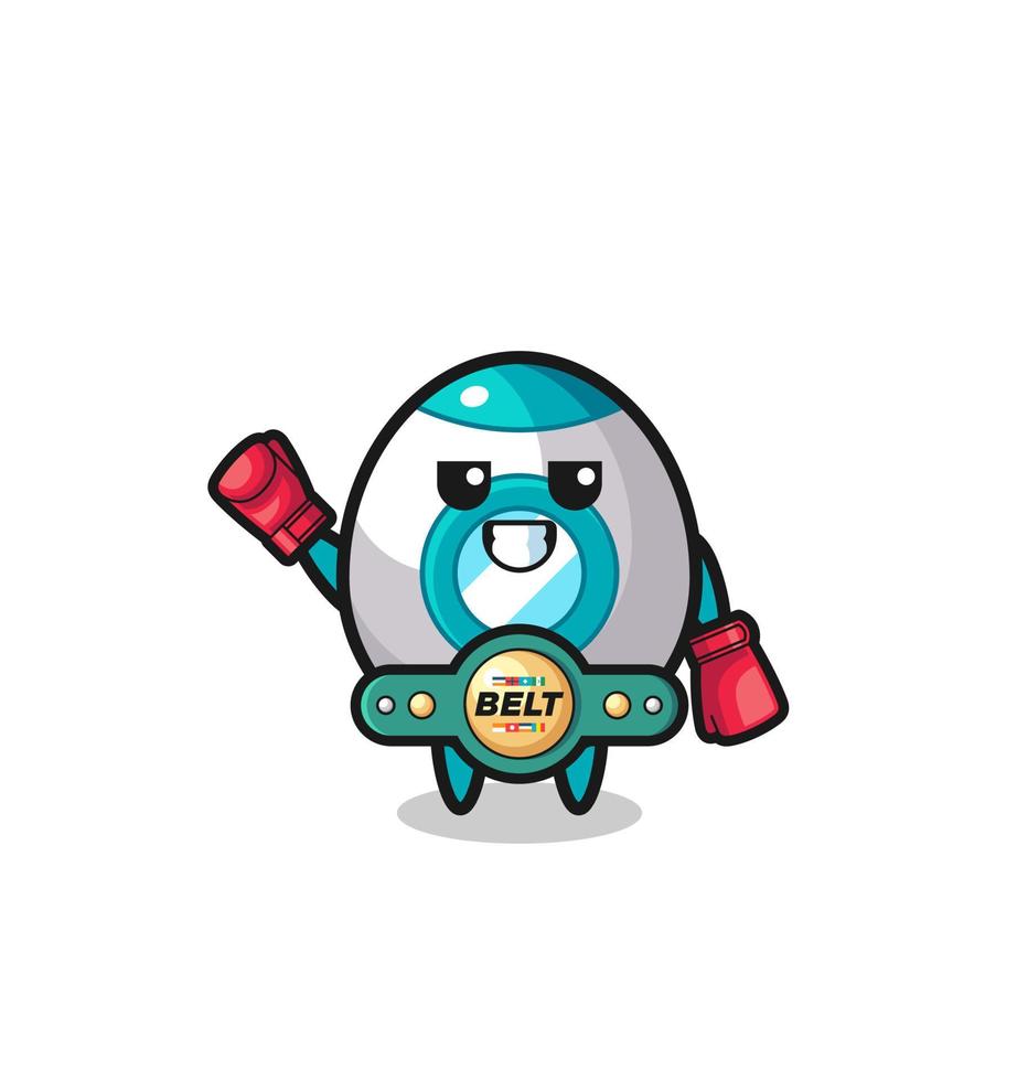 rocket boxer mascot character vector