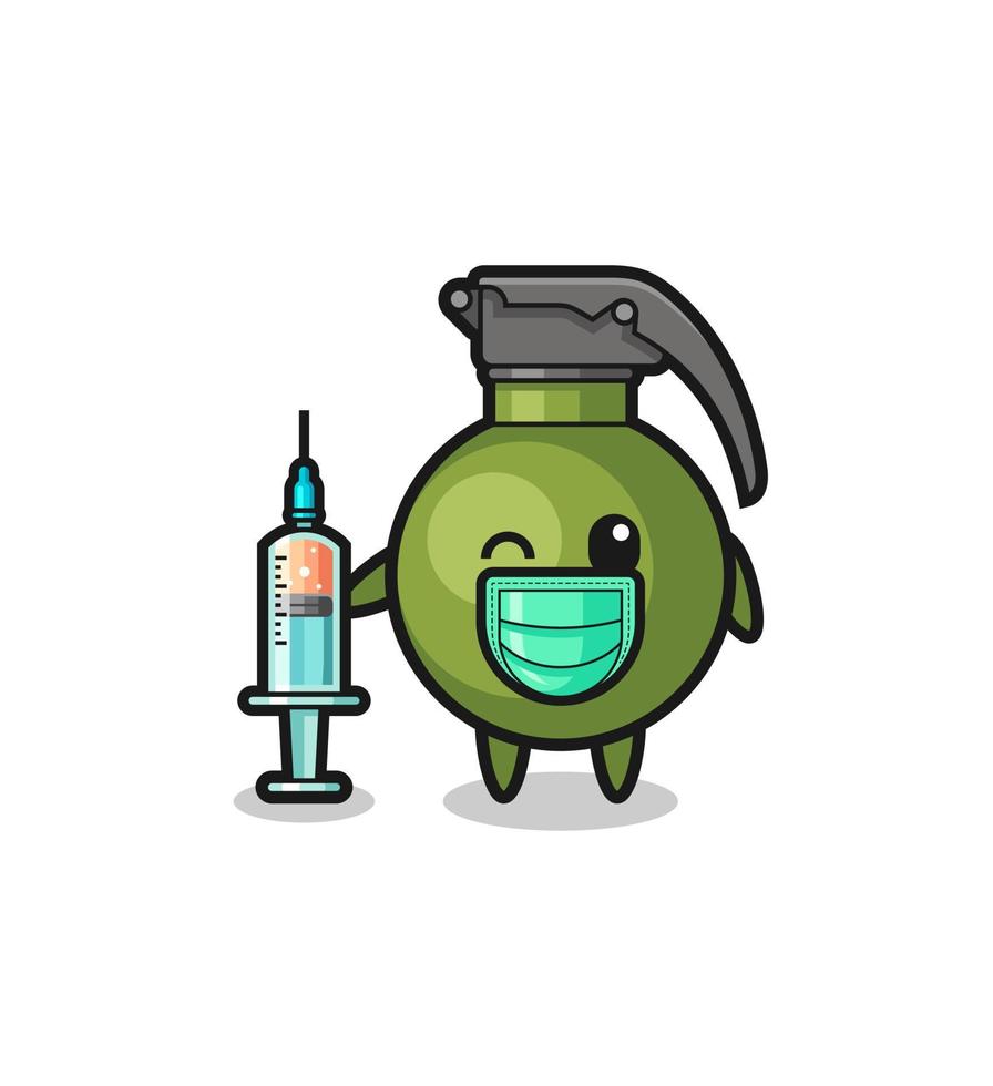 Mascota de granada como vacunador vector