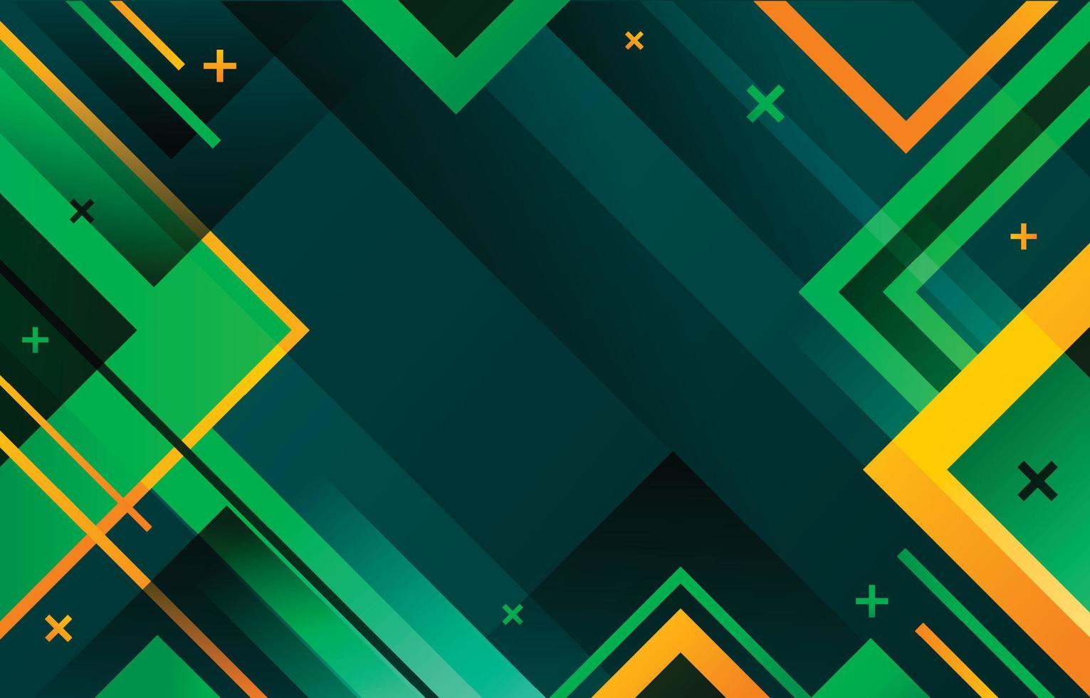 Green Abstract Geometric Background vector