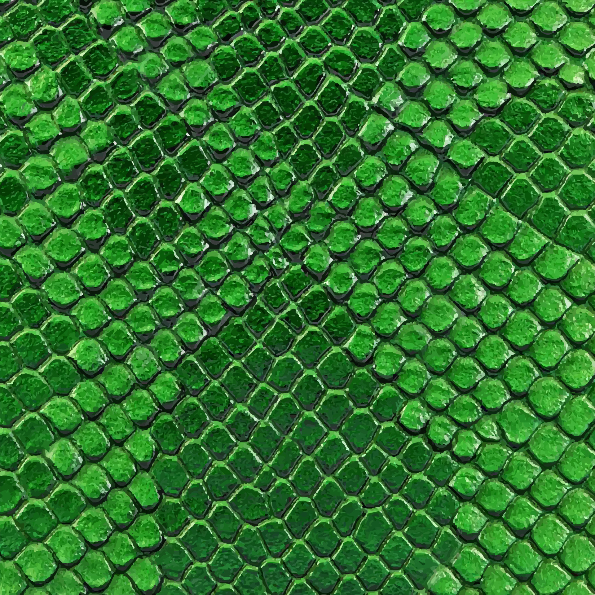 Green snake skin texture. Reptile and serpent scales surface