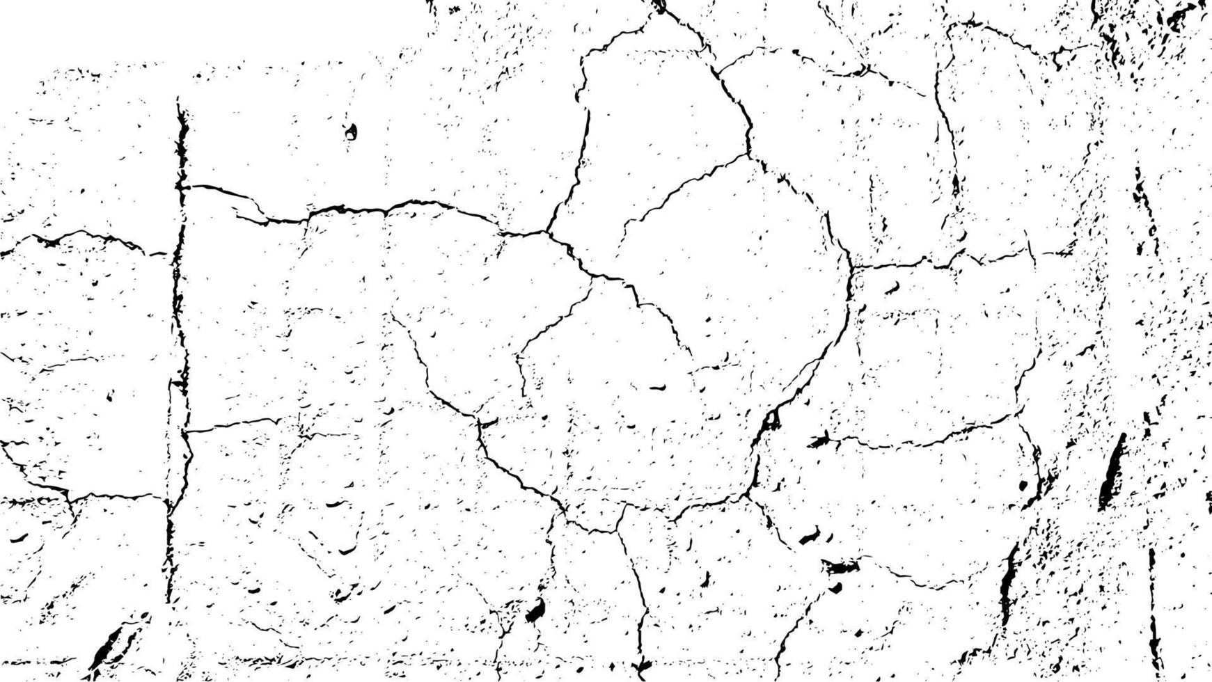 Cracked, aged background. Crack, grunge texture vector illustartion.