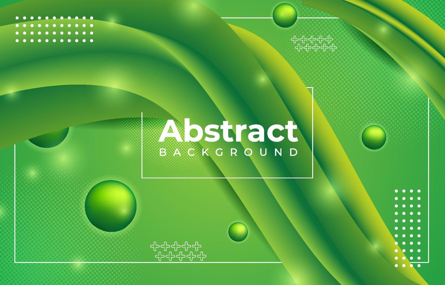 Green Abstract Dynamic Background vector