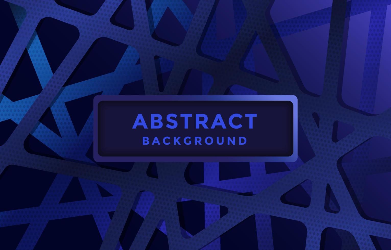 Blue Linear Abstract Paper Cut Concept vector