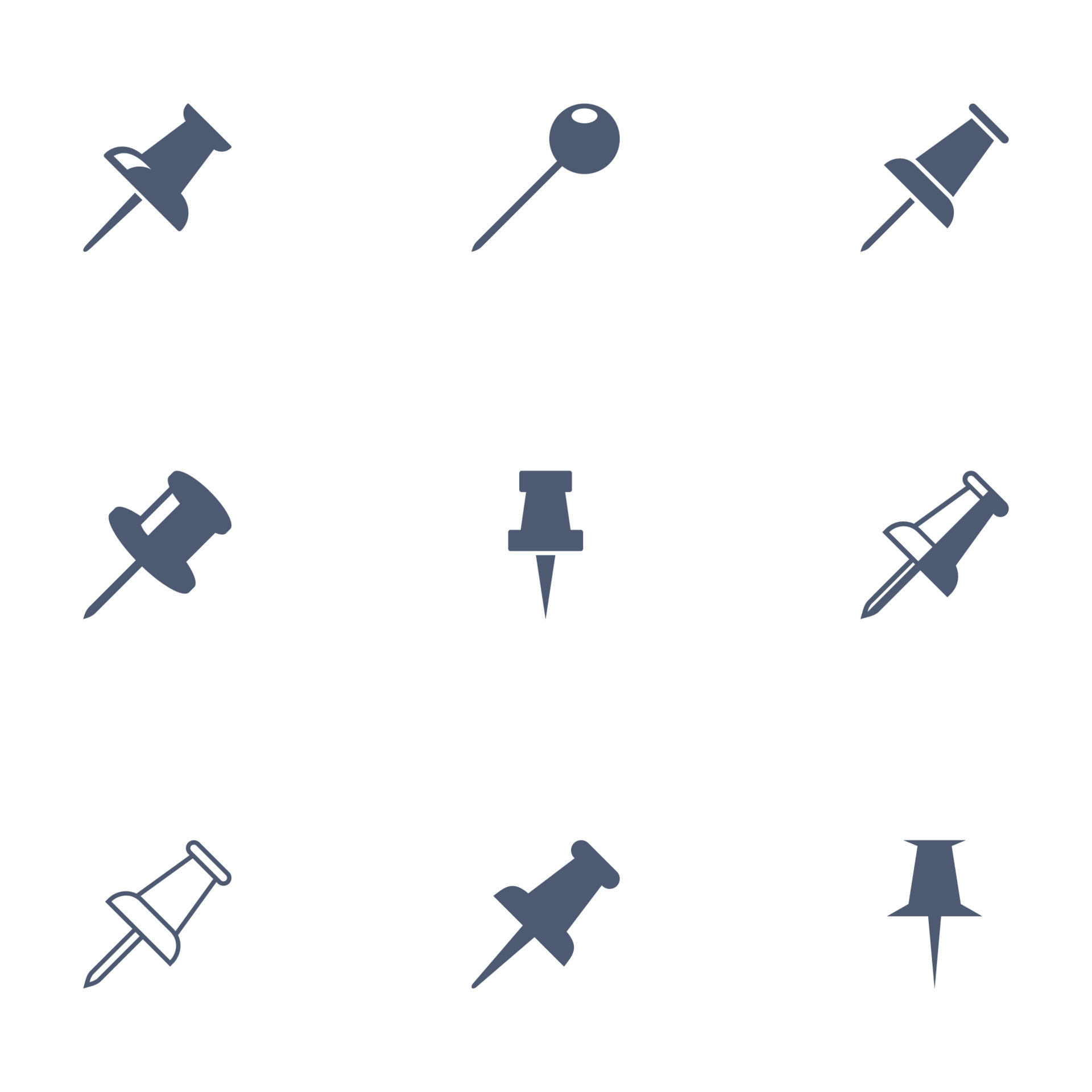 Push Pin Thumbtack Stationery Icon Vector Template 4646555 Vector Art Push Pin Thumbtack Stationery Icon Vector Template 4646555 Vector Art