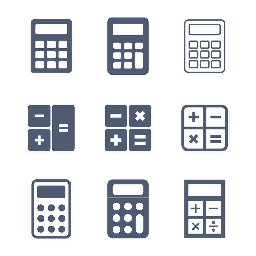 calculadora, icono, vector, plantilla, ilustración, diseño vector