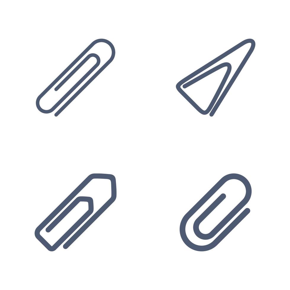 Paperclip - Stationary Icon Vector Template