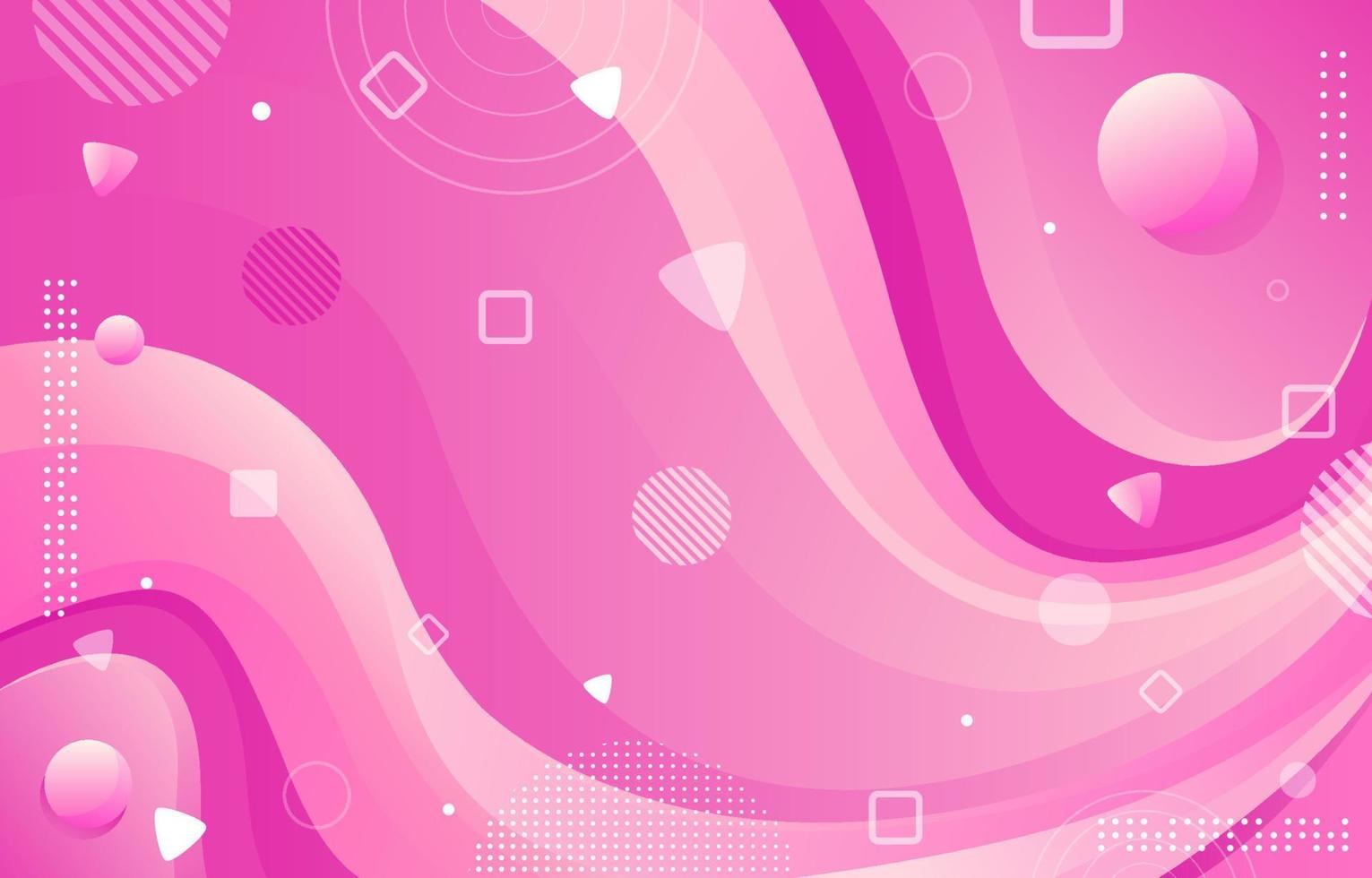 Pink Liquid Wave Abstract Background vector