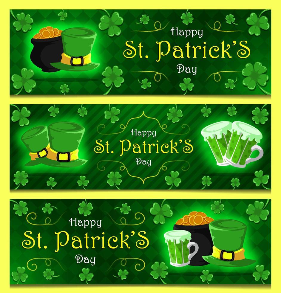 Happy Saint Patrick's Day Banner vector