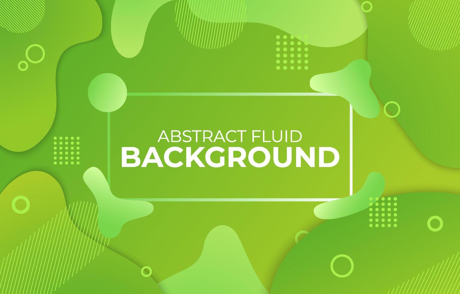 Green Gradient Fluid Background vector