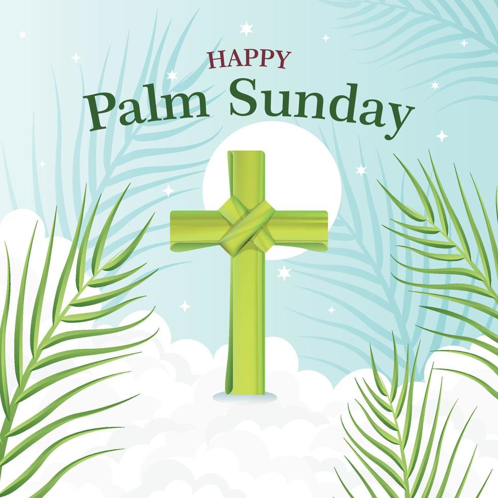 Happy Palm Sunday Illustration vector