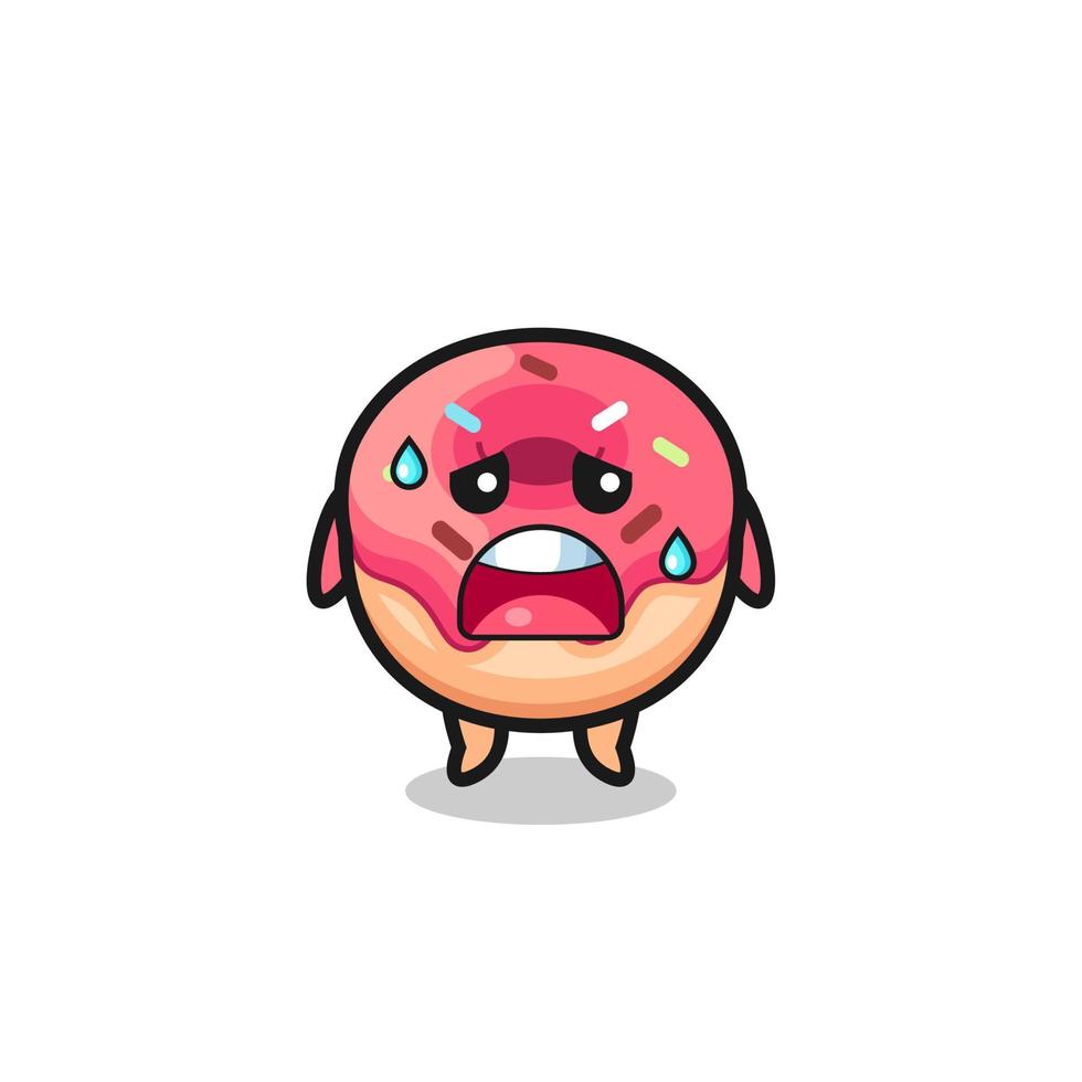 la caricatura de fatiga de donut vector