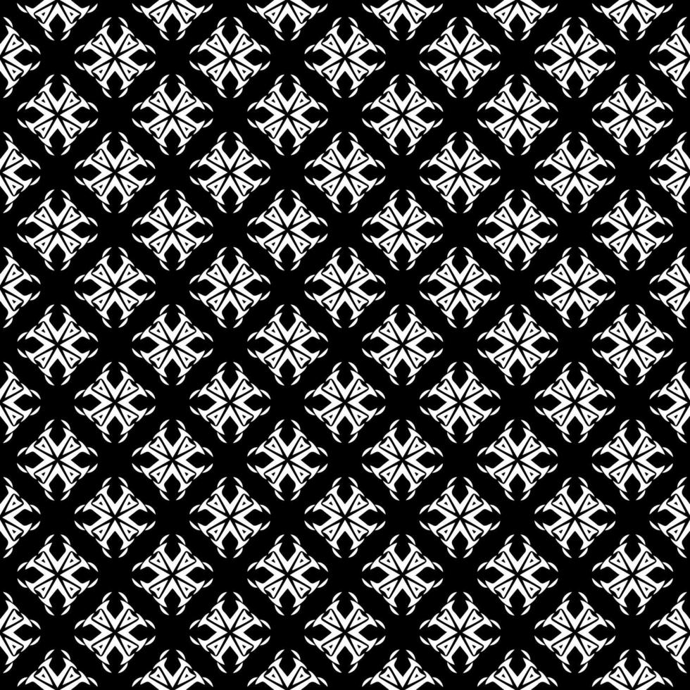 textura de patrón de superficie en blanco y negro. bw diseño gráfico ornamental. adornos de mosaico. plantilla de patrón. vector