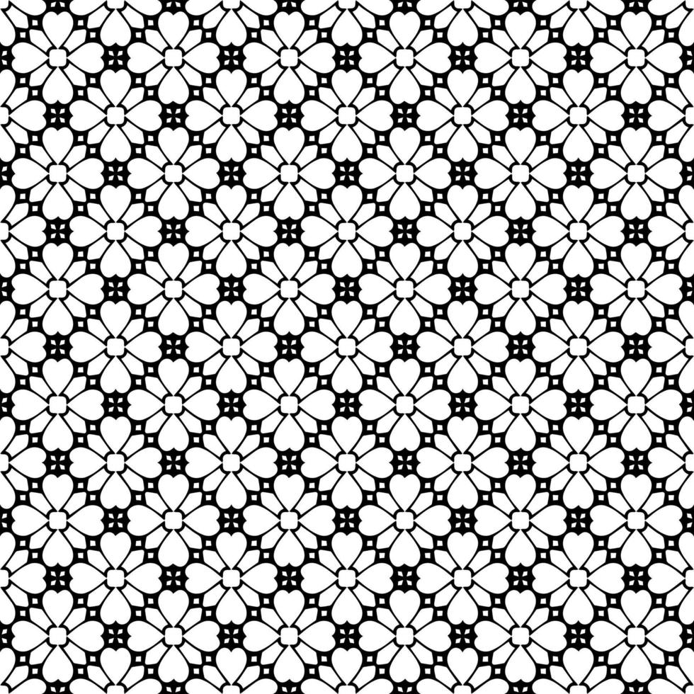 Black and white surface pattern texture. Bw ornamental graphic design. Mosaic ornaments. Pattern template. Vector illustration.