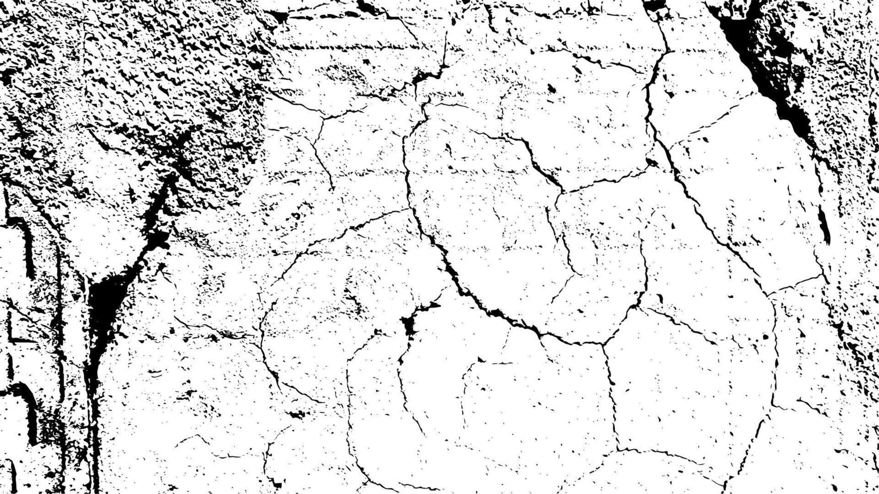 Cracked, aged background. Crack, grunge texture vector illustartion.