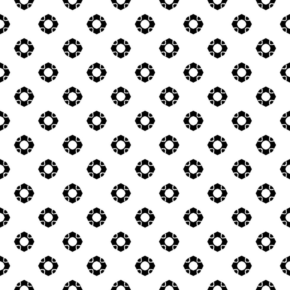 textura de patrón de superficie en blanco y negro. bw diseño gráfico ornamental. adornos de mosaico. plantilla de patrón. vector