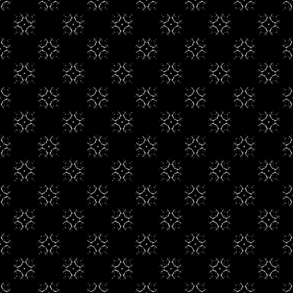 Black and white surface pattern texture. Bw ornamental graphic design. Mosaic ornaments. Pattern template. Vector illustration.