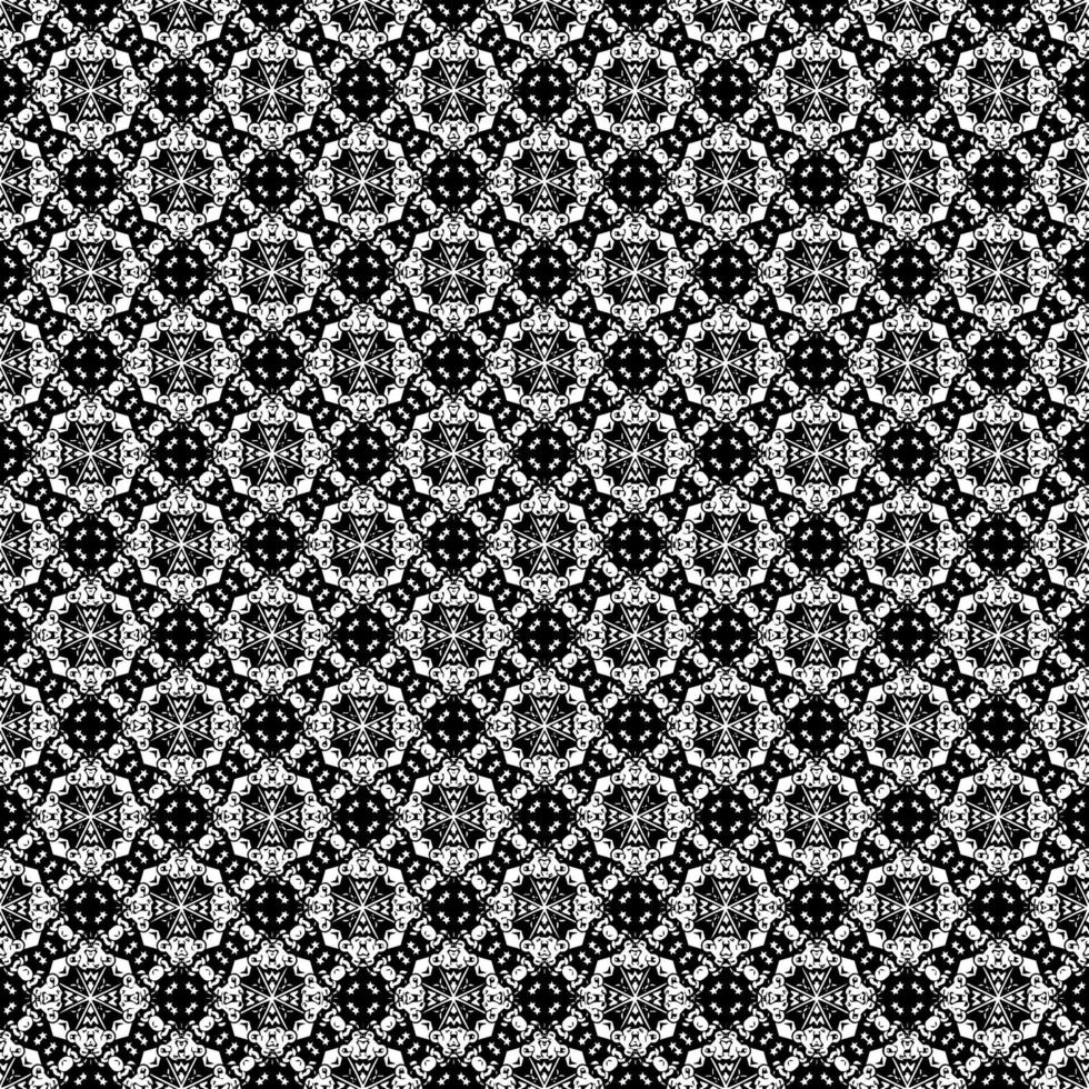Textura de patrón de superficie en blanco y negro diseño gráfico ornamental  bw adornos de mosaico plantilla de patrón