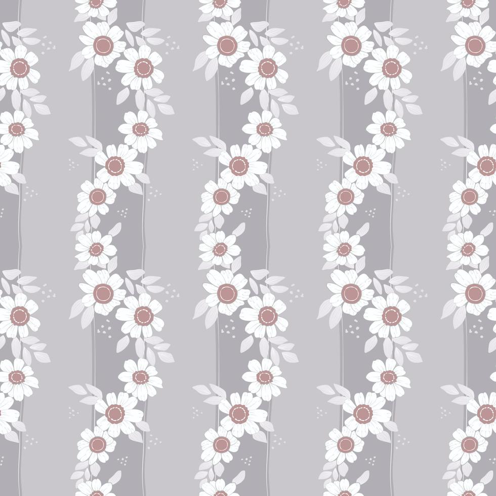 Flower pattern design for decorating, wallpaper, wrapping paper, fabric, backdrop and etc. vector