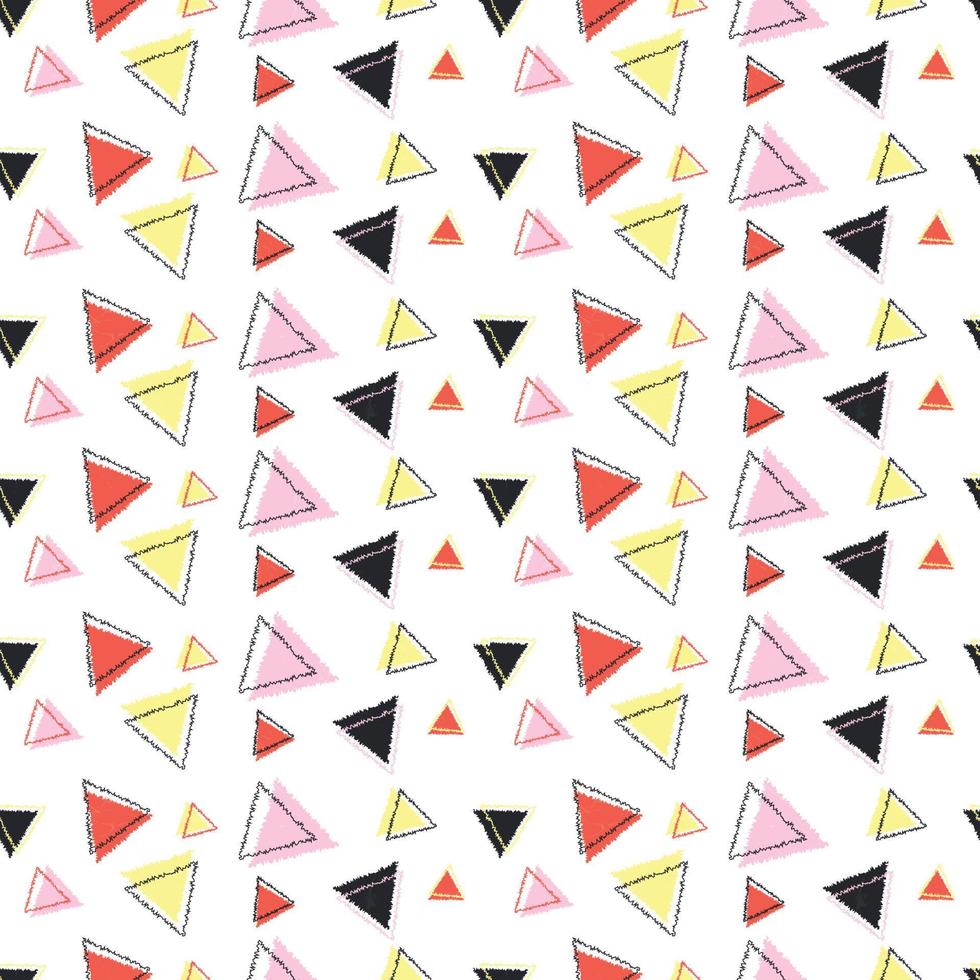diseño de patrón de triángulo mínimo para decoración, papel tapiz, papel de regalo, tela, telón de fondo, etc. vector