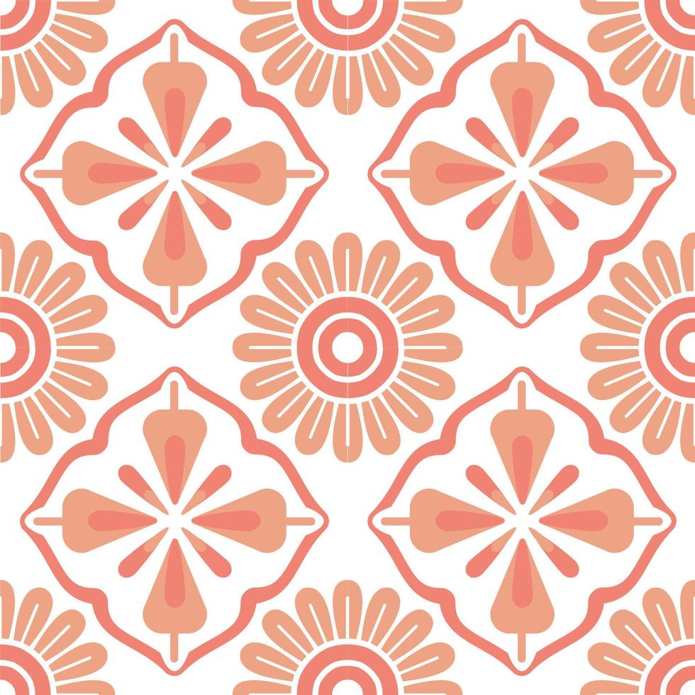Orange flower pattern design for decorating, wallpaper, wrapping paper, fabric, backdrop and etc. vector