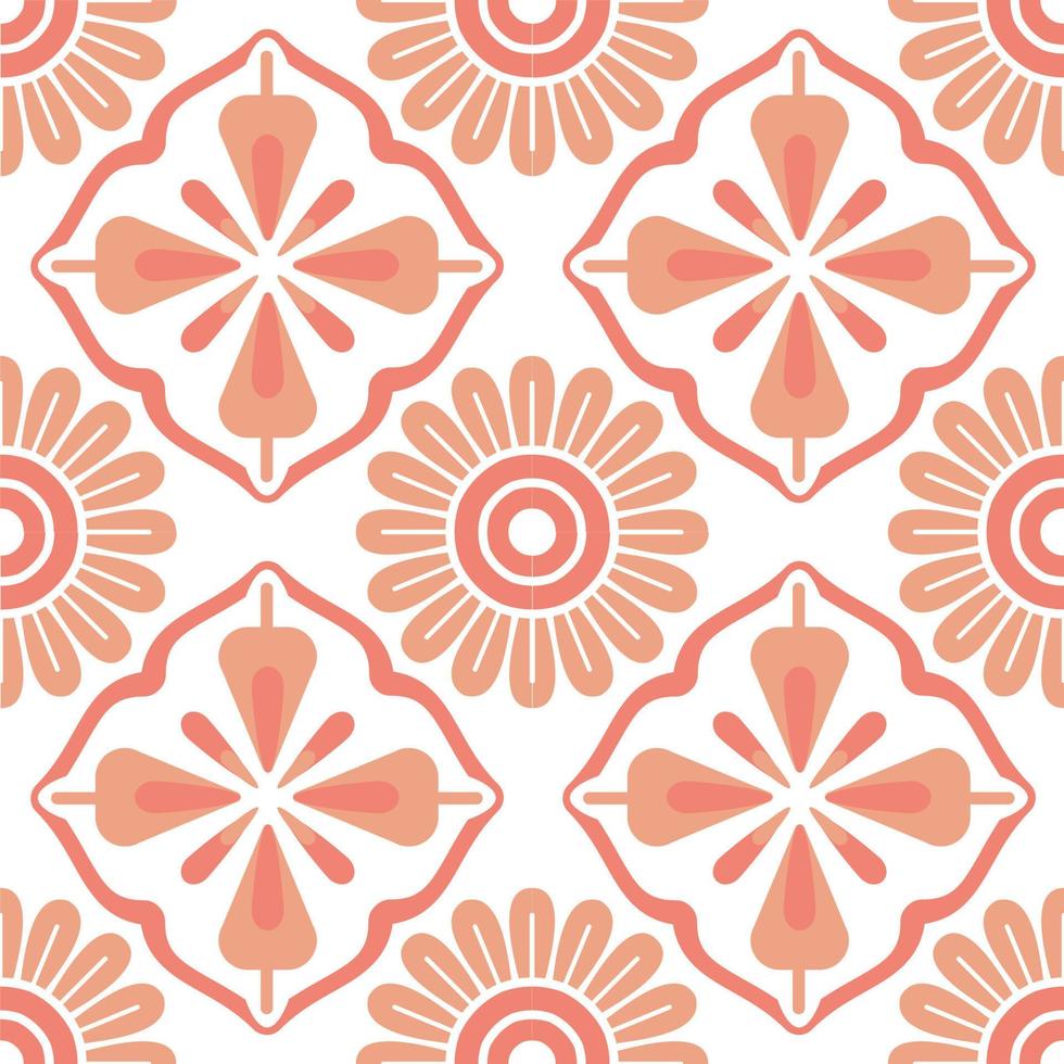 Diseño de patrón de flor naranja para decorar, papel tapiz, papel de regalo, tela, telón de fondo, etc. vector