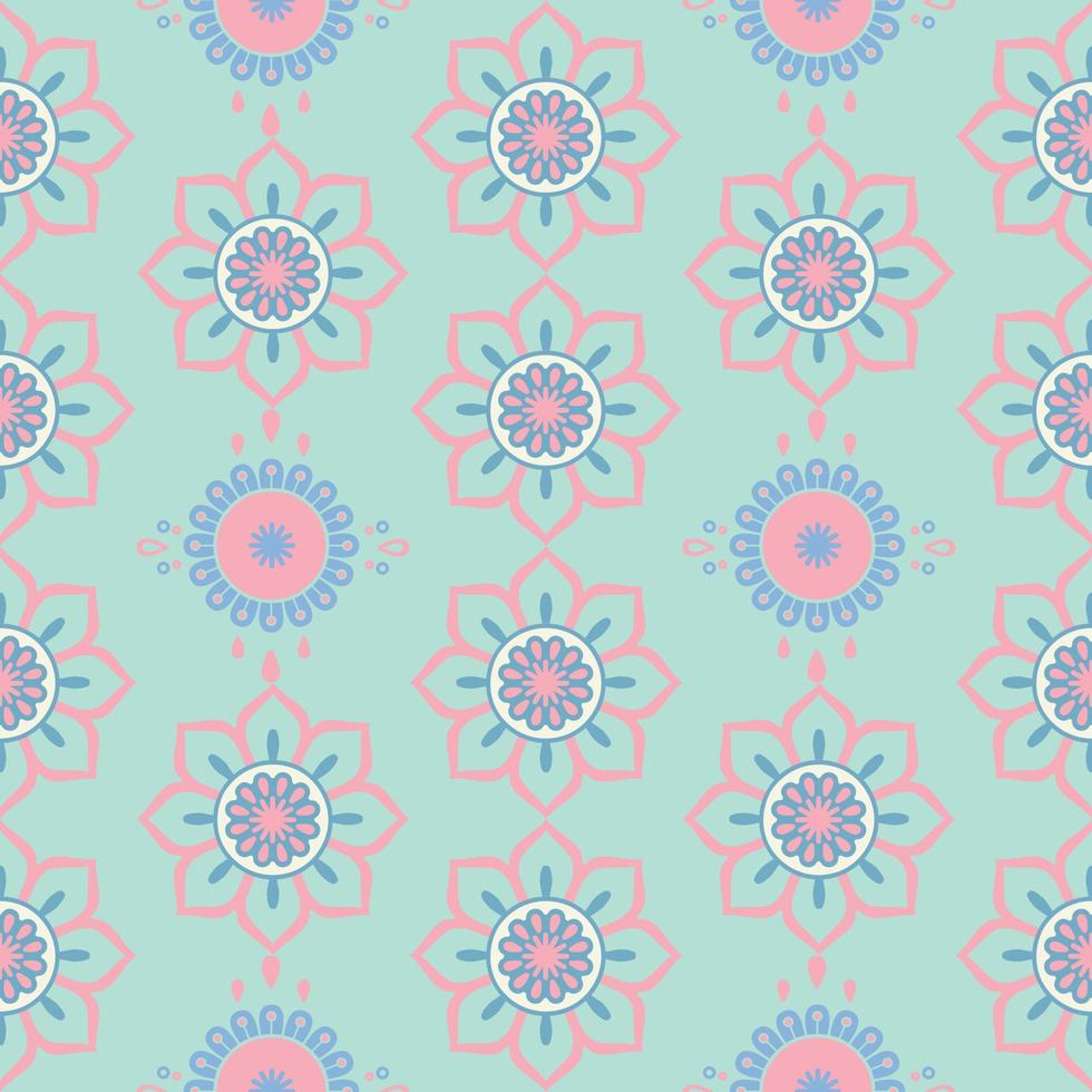 diseño de patrón de flores dulce para decorar, papel tapiz, papel de regalo, tela, telón de fondo, etc. vector