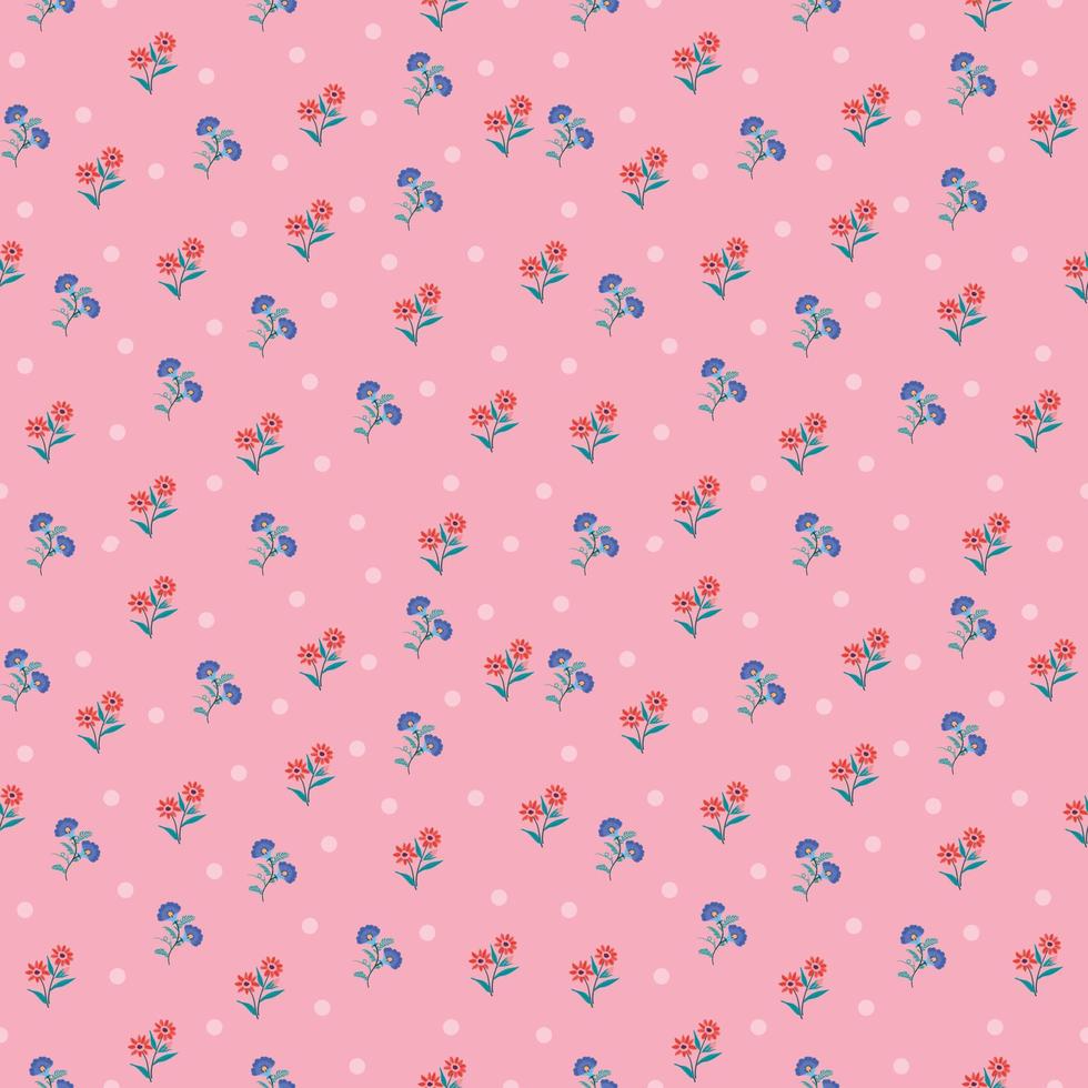 patrón de flores diseño rosado pastel para decorar, papel tapiz, papel de regalo, tela, telón de fondo, etc. vector