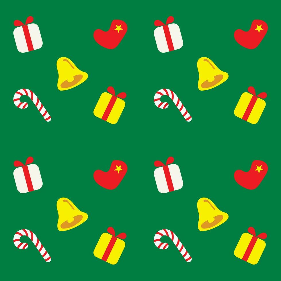 Red, green, Christmas team background pattern for screening on various materials such as bags, handkerchiefs, curtains, sheets, wrapping paper, boxes, cards, cell phone cases, mugs, plates, etc. vector