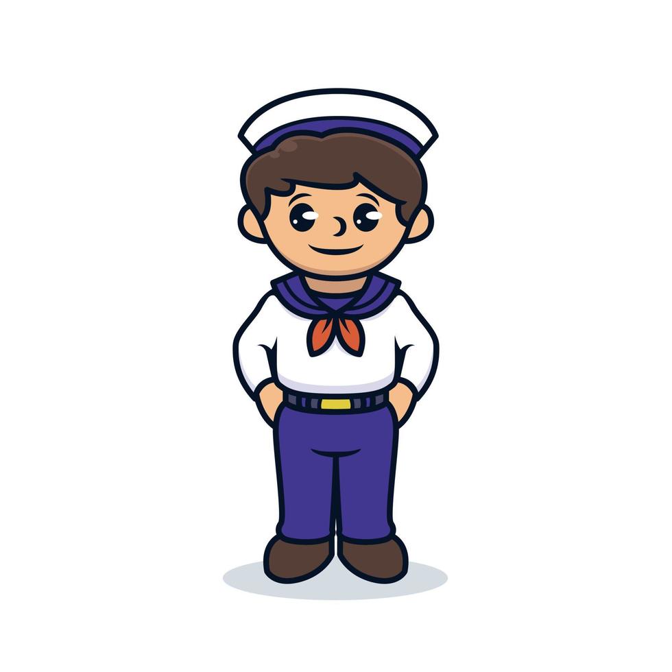 Cute sailor design vector