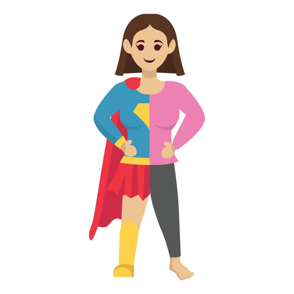 super mamá ilustracion vector