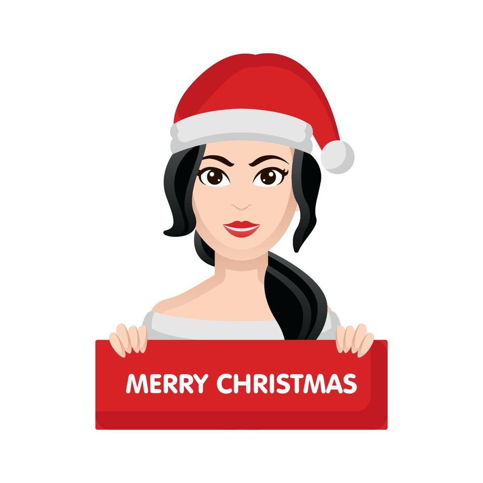 Christmas women illustration vector