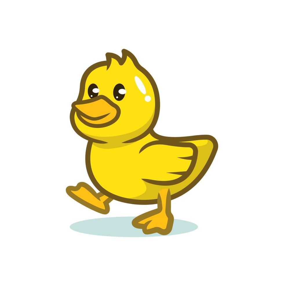 Cute duckling design vector