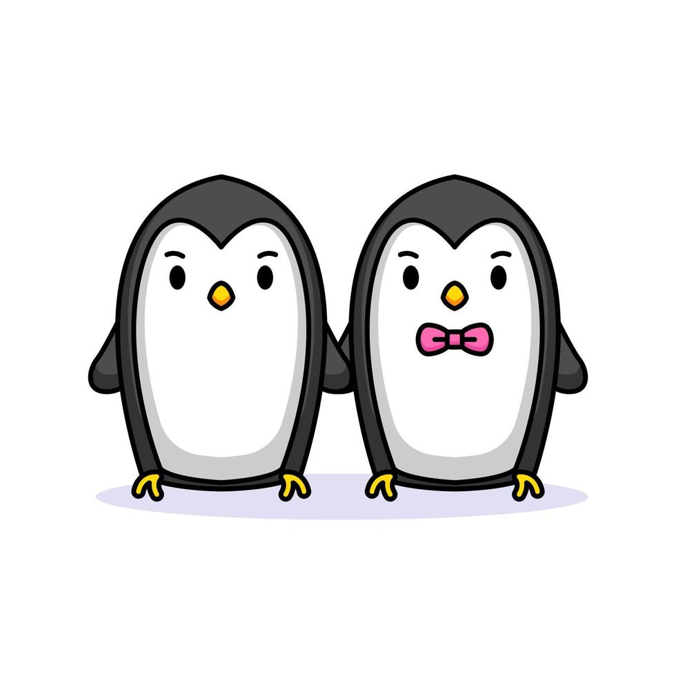 Cute couple animal vector