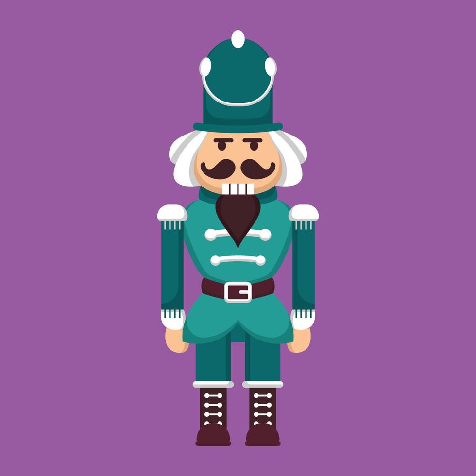 Nutcracker christmas toy vector