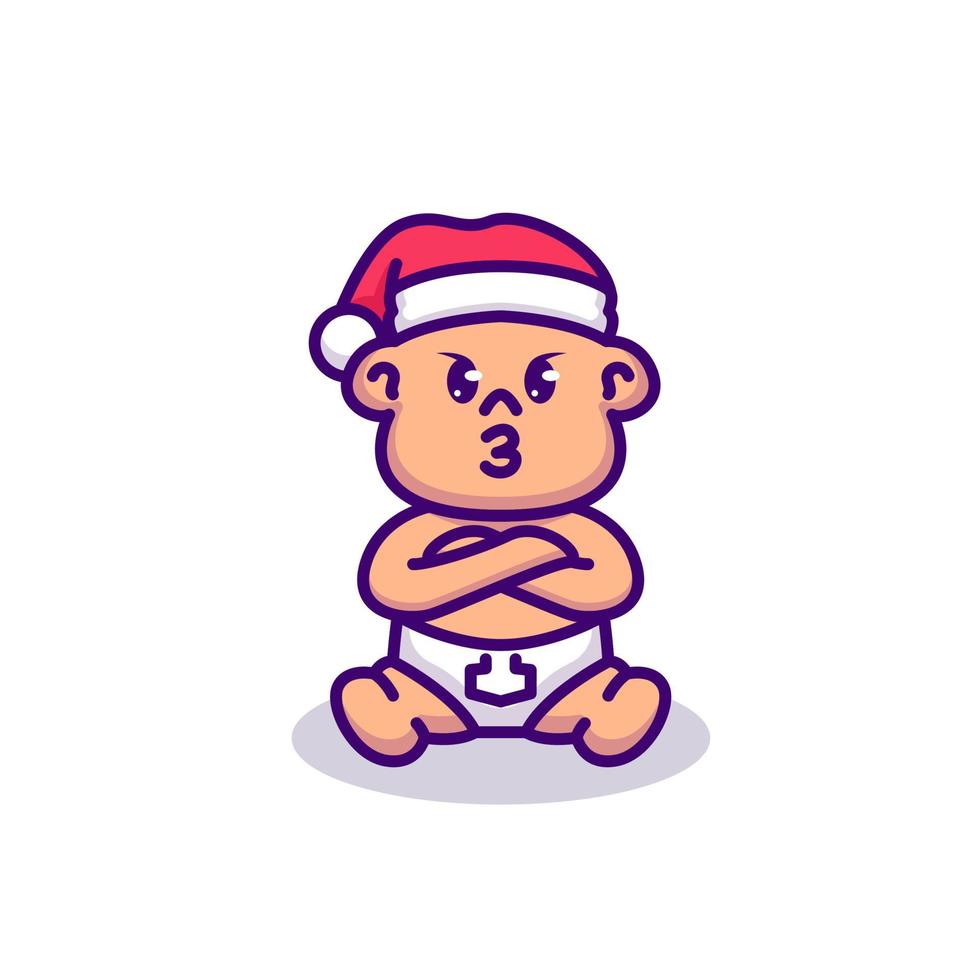 baby christmas cute vector