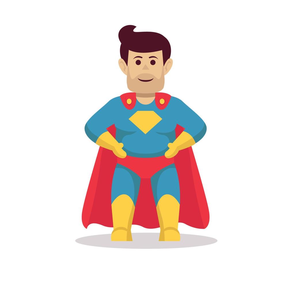 Super dad mascot vector