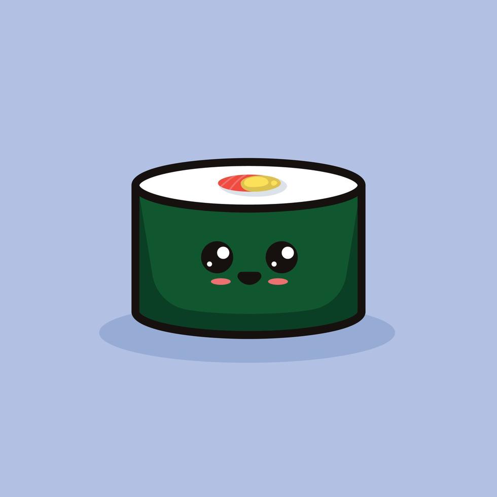 mascota de sushi kawaii vector