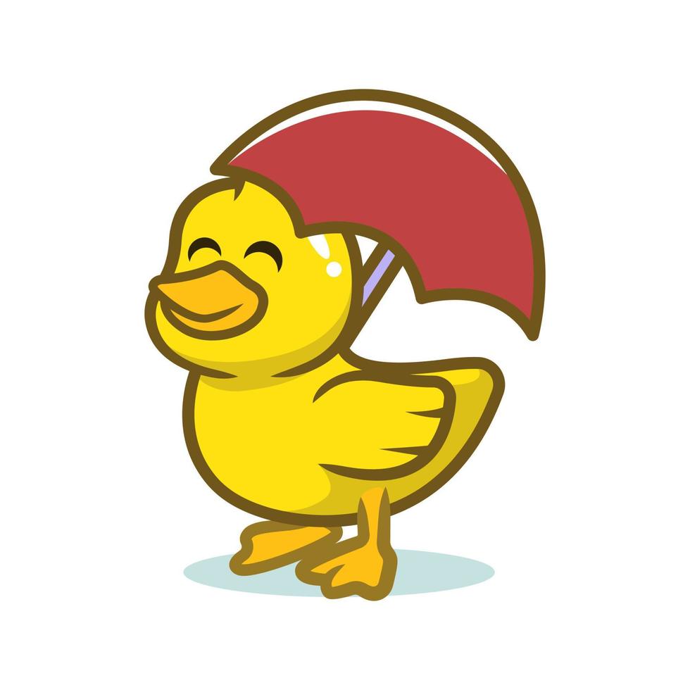 Cute duckling design vector